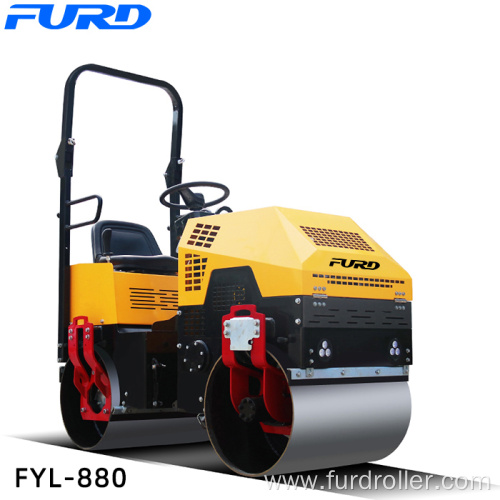 Steering Flexible Double Drum Vibratory Road Roller 1000kg